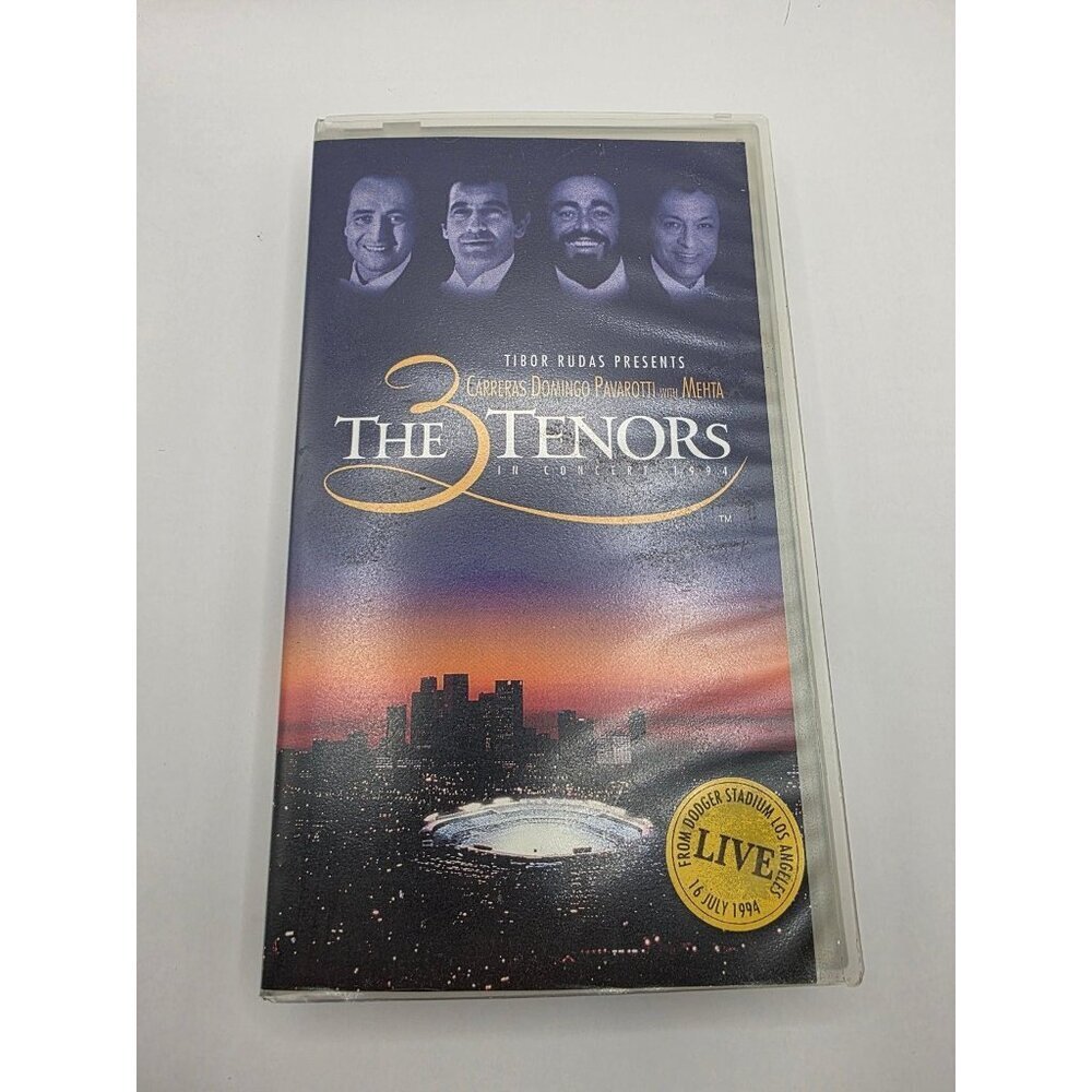 The 3 Tenors In Concert 1994 VHS Pavarotti Domingo Carreras Live Warner Music